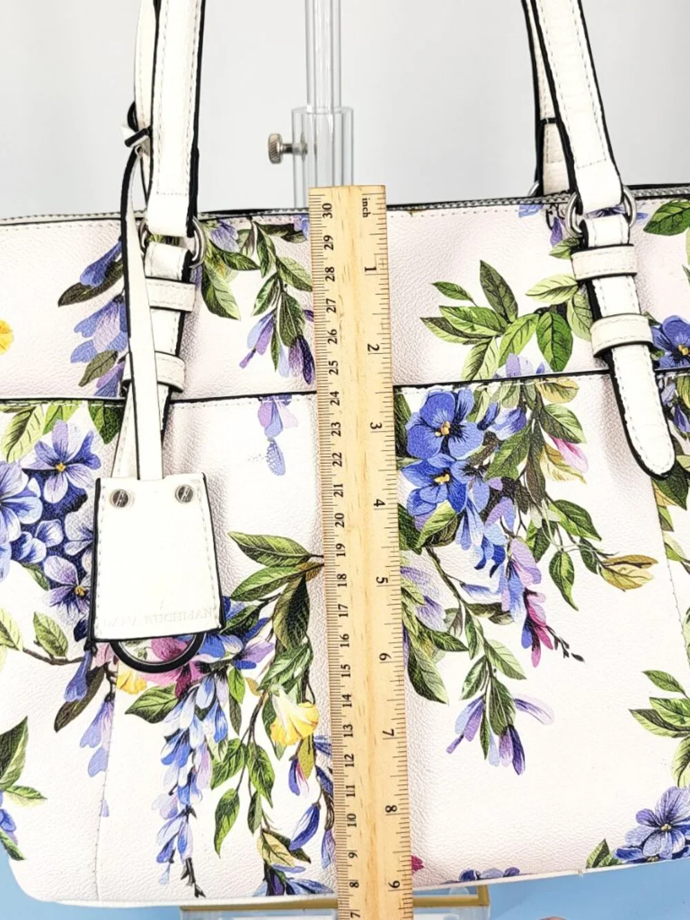 Dana Buchman Wisteria Crossbody/Top Handle Tote Bag Key Holder Multiple Pocket - Picture 4 of 15